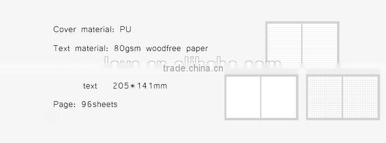 creative A5 hardcover planner with band section sawing faux leather cover notebook with pen holder