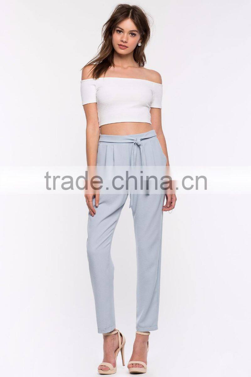 New arrival high-waist hot shapers pants for women tapered pants wholesale