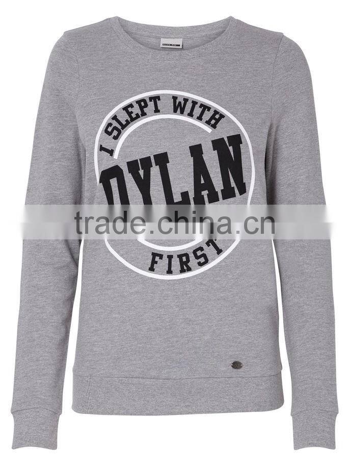 2016 Wensfashion costume women leather cool tee shirts and long sleeved cheap sweatshirts for women