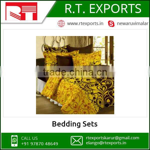 2017 Latest Design Low Price 100% Cotton Bedding Sets Made In India