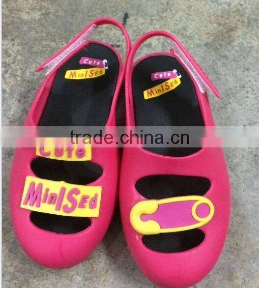 New design mini melissa shoes, smile face mini melissa