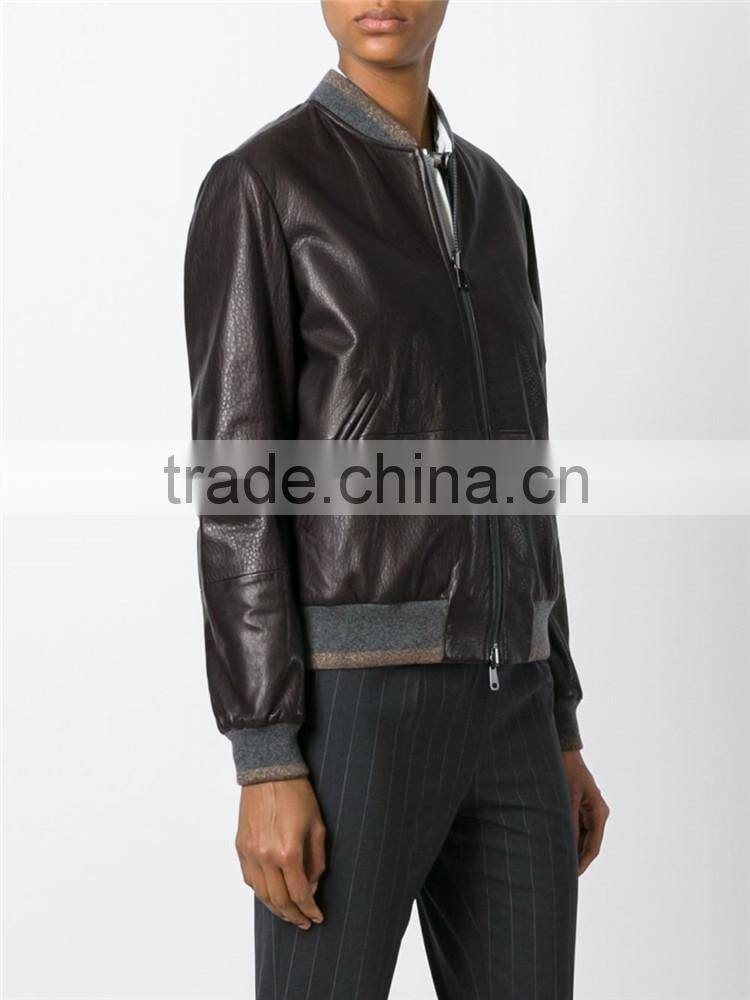 Shandao High Quality Plain Dyed Women 100% Polyester Synthetic Leather plus size coats