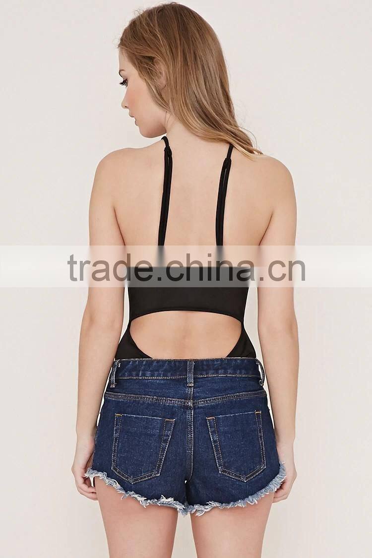 2016 guangzhou shandao oem service summer new design sleeveless casual knit burnt out girl's stylish top