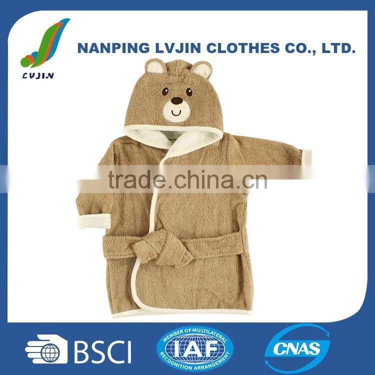Infant and Toddler Baby Boys Animal Hooded Bathrobes