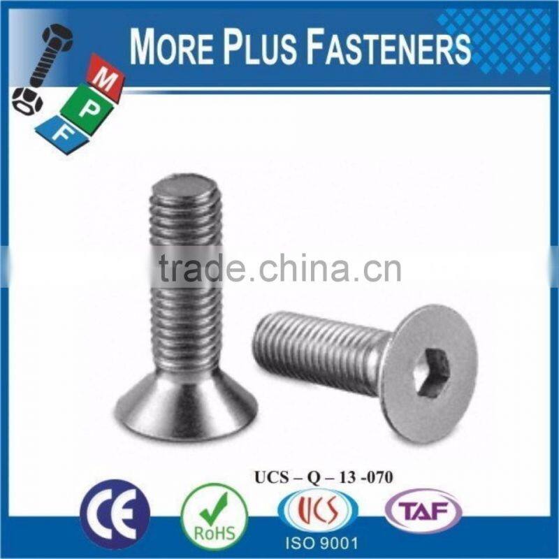 Made in Taiwan DIN 7991 Hexagon Socket Countersunk Head Screw DIN 7991