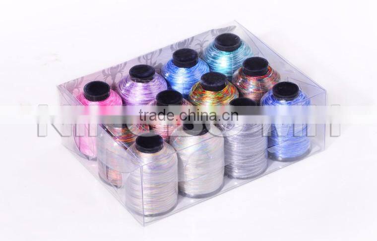 100% Polyester multi color sewing thread wholesale