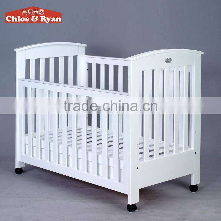 Franch Style hot selling Baby Crib, Soild wood baby crib, MDF Wooden baby bed