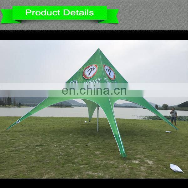 Outdoor full printed green shelter star tent for promotion