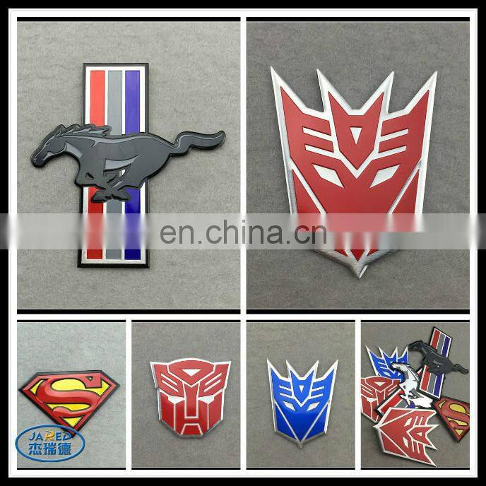 high quality and fast delivery custom metal logo sticker