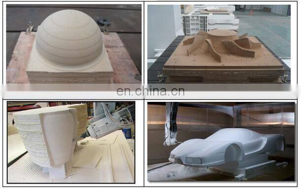 Milling atc 5 axis cnc router machine for foam wood plastic