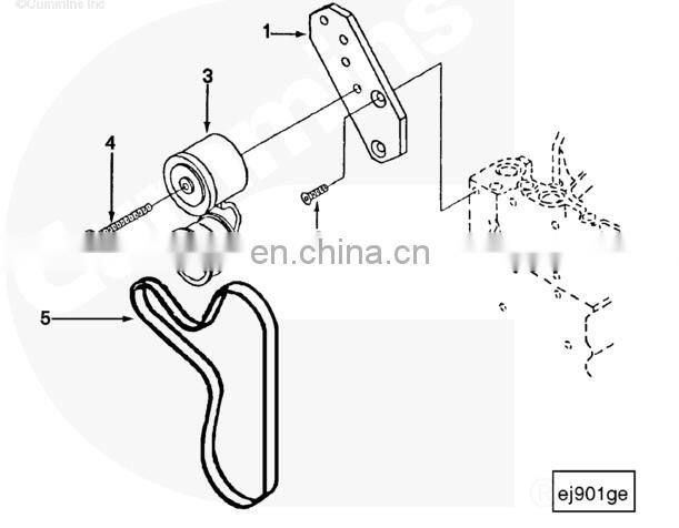 Dongfeng engine parts 6C8.3 belt v ribbed 8PK1763 3926856
