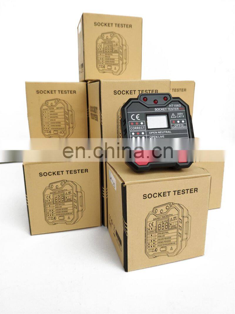 HT106E EU Socket Tester Pro 110V 230V RCD Electric Socket