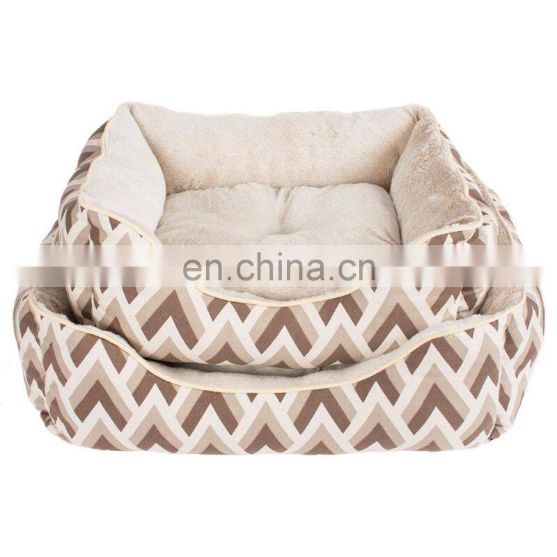 low price washable luxury plush large dog bed