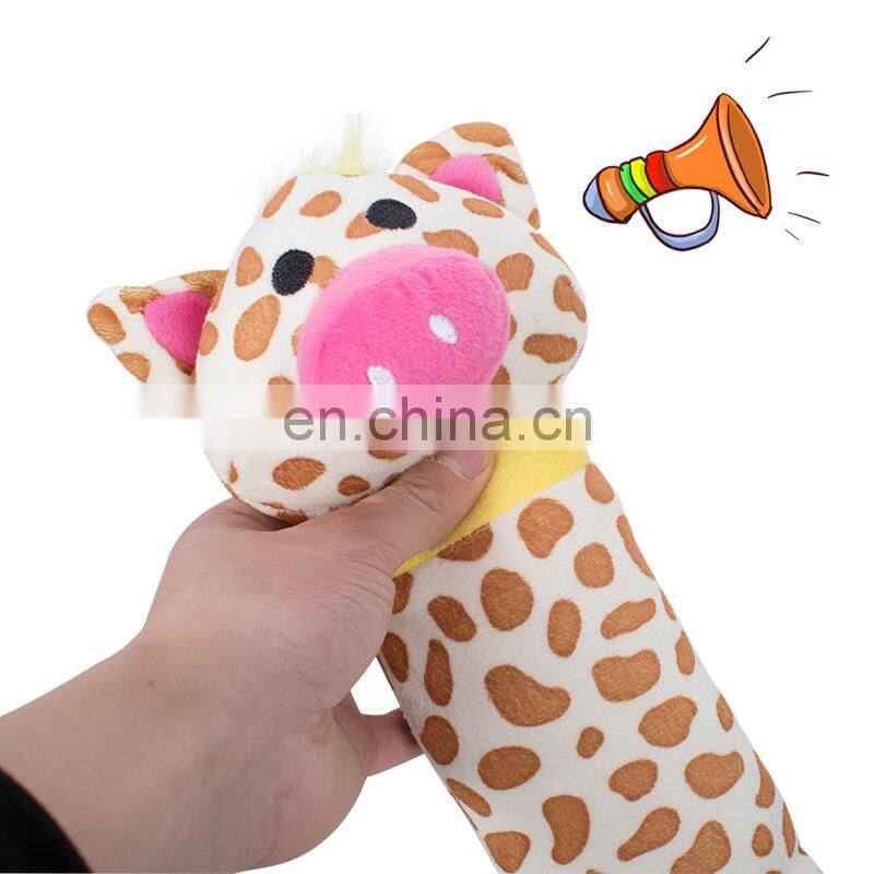 Manufacturer Wholesale Stuffed Squeaky Chew Cute Pet Dog Short Plush Pig Toys