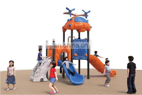 Kids outdoor playground plastic slide funny playground slide combination