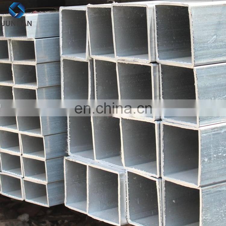JUNNAN Erw Galvanized Square/rectangular Steel Pipe/tubes For Construction