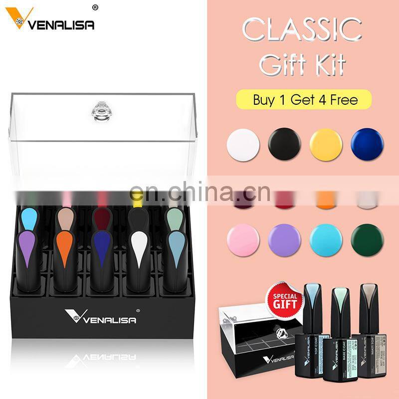 VENALISA Newest Semi-permanent 15ML Nail Gel Polish 15PCS Kit High Gloss UV LED Soak Off Gel Esmalte OEM/ODM Private Label