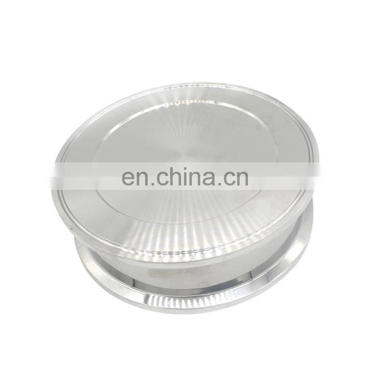 Clamp splatter platter with flat welded bottom base for BHO extraction