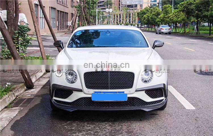 Beautiful carbon fiber material body kit suitable for Bentley Continental GT in st style front lip rear lip side skirts canard