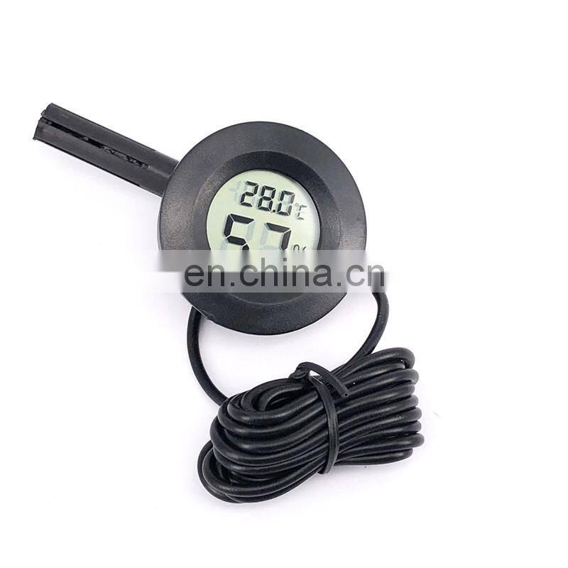 Mini Humidity tester Hygrometer Thermometer Round Temperature meter probe for Aquarium Freezer Refrigerator with line