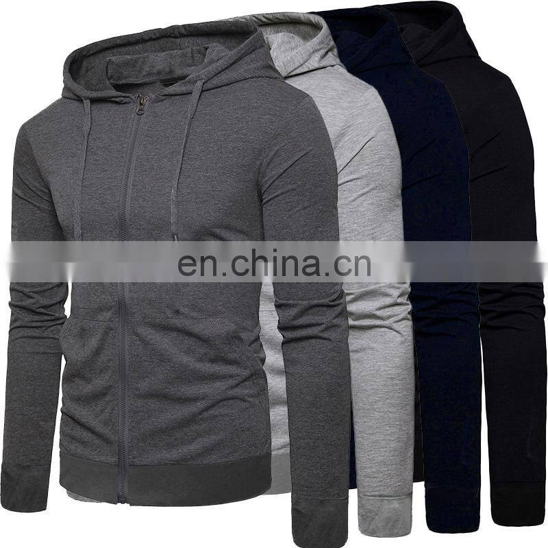 Wholesale Large Size Logo Men's/Women's Spring and Autumn Long Sleeve Hooded Cardigan jacket jogging suit