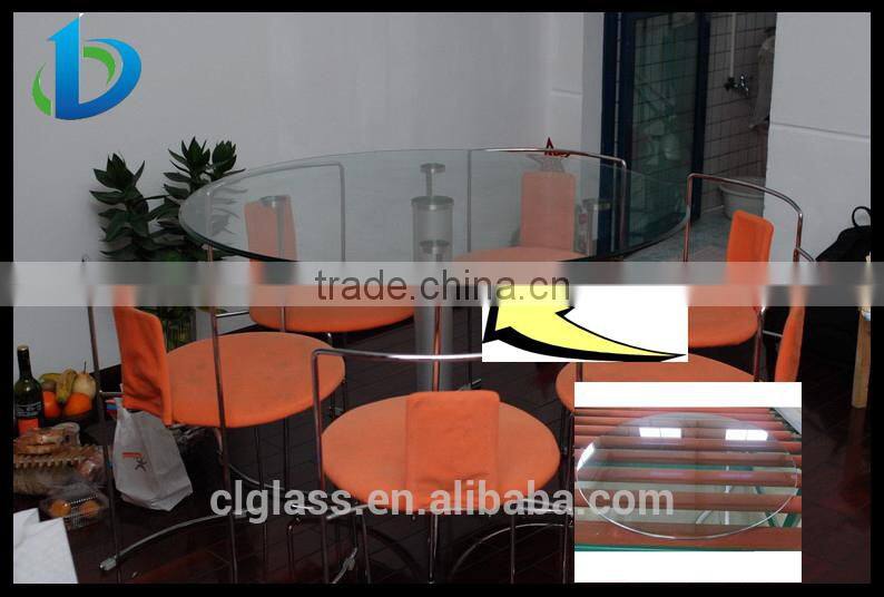 Black painted furniture glass