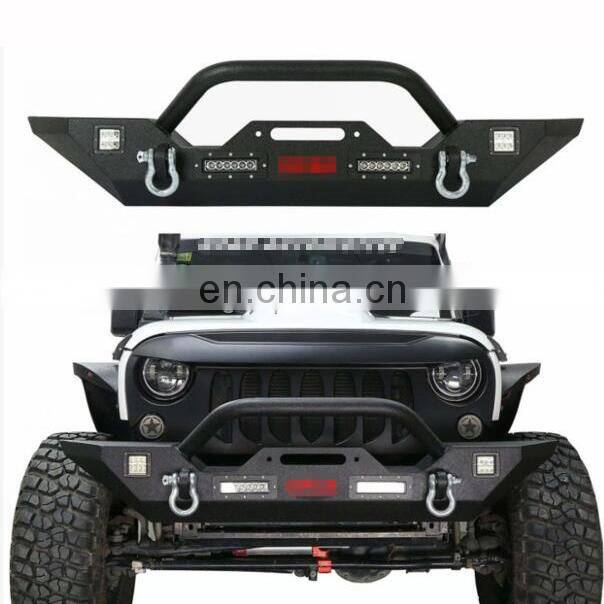 J40-3 auto front bumper for jeep for wrangler car front bumper with light