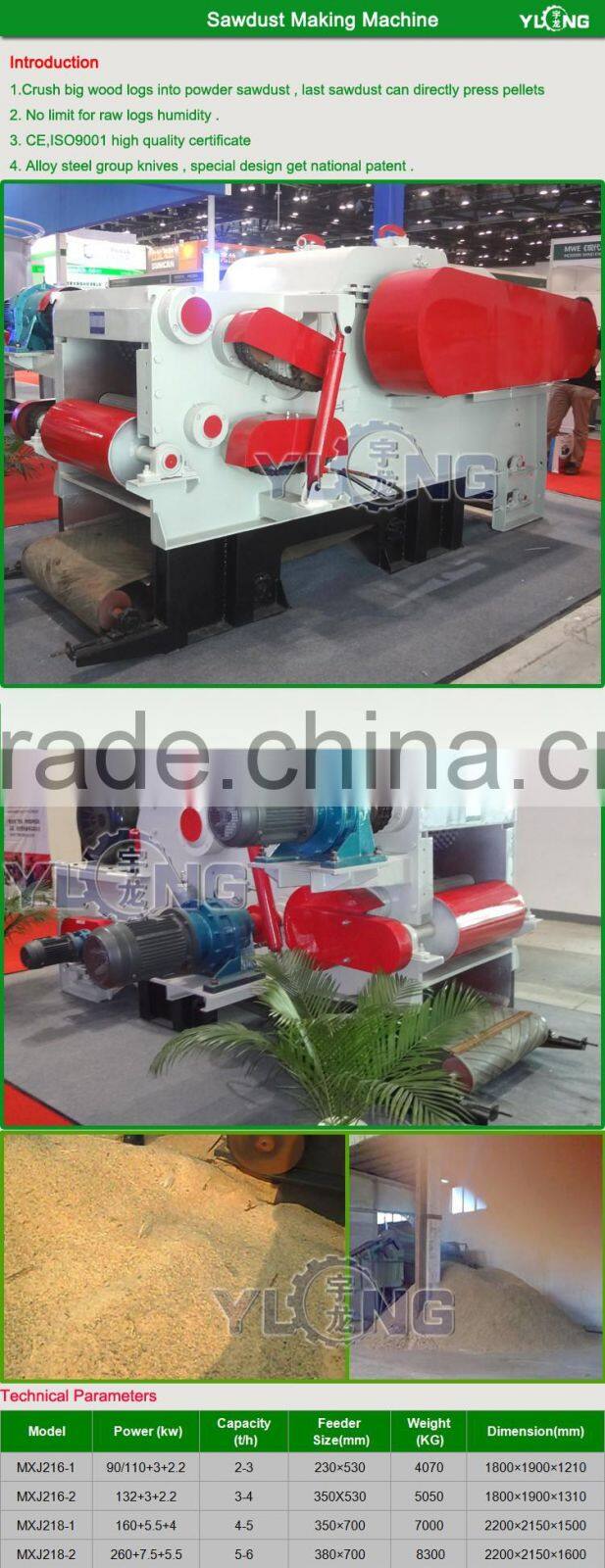 1.5-2.5TON/H sawdust log making machine for sale
