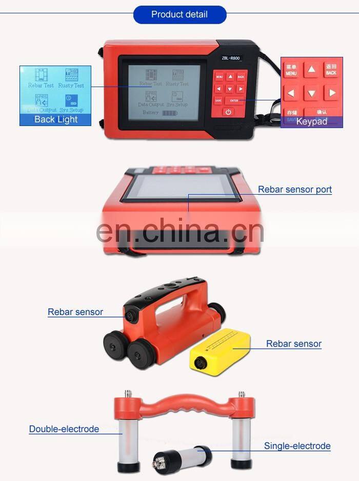 Taijia Ferro Scan Covermeter Rebar Concrete Scanner ZBL-R800 rebar detector