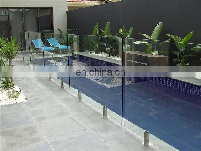 YY tempered balcony glass stair railing cost balustrade aluminum handrail balustrade