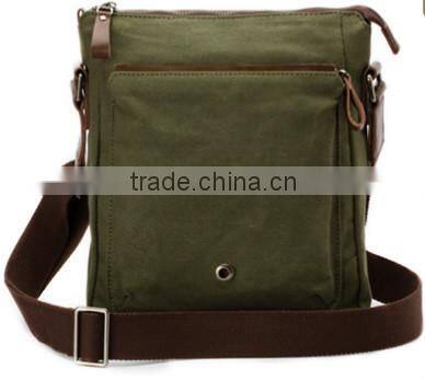 fashion men canvas shoulder messenger bag