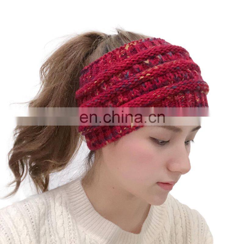 Women Knitted Headband Autumn Winter Girls Hair Accessories Headwear Elastic Hair Band Hair Accessories