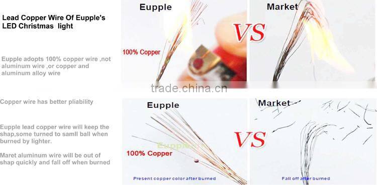 2015 best sales SAA Connected led holiday light, led christmas string light With CE RoHS