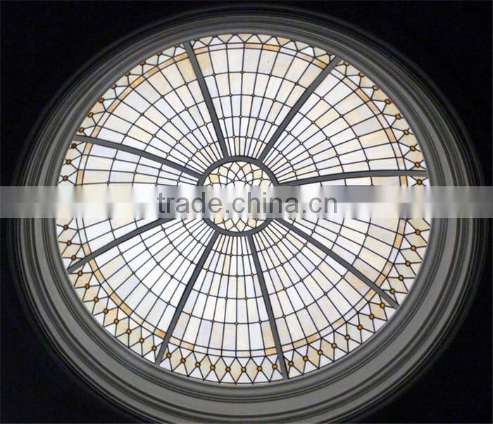 Tubular steel structure fiberglass skylight