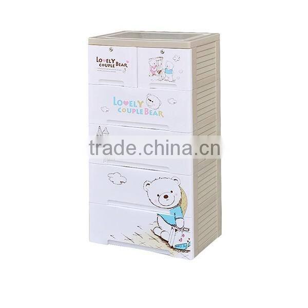 Autumn Maple Scenery Printing 3/4/5 Plastic Baby Wardrobe