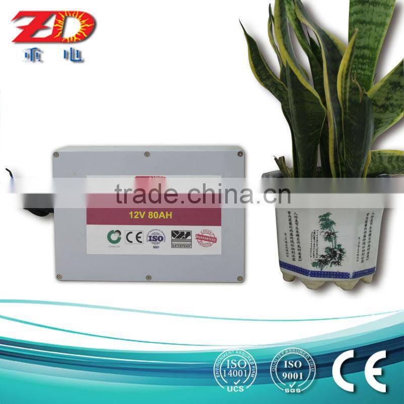 LifePo4 battery price 12v 80ah for solar lighting system