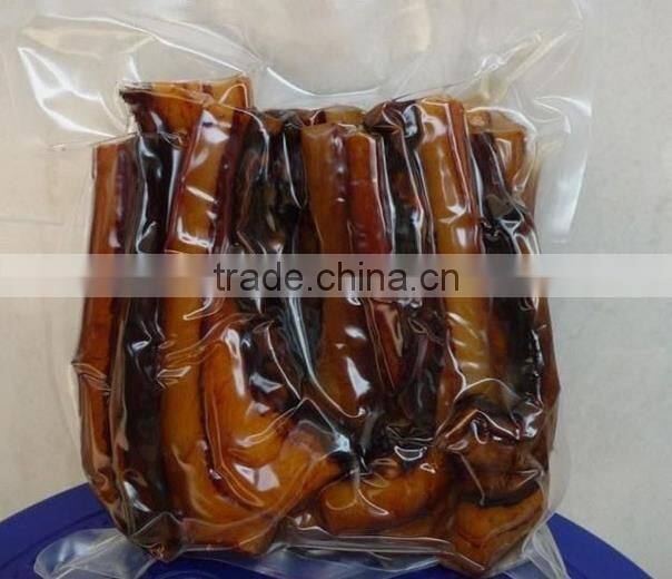 Vacuum sealed plastic frozen food packaging freezer bag