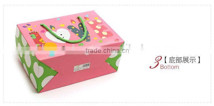 lovely pink candle pattern boutique big paper shopping bag