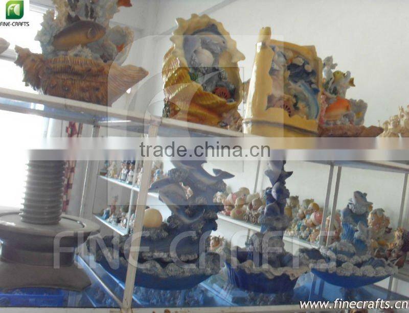 Polyresin frog statue indoor fountain