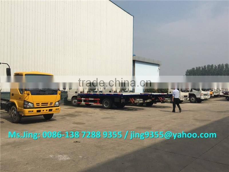 Good quality 3800 / 3815mm wheelbase flatbed tow truck platform 5600*2350 mm on sale in the South America