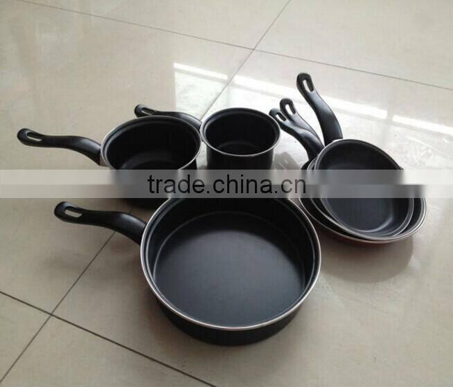 7pcs non-stick carbon steel cookware set ,carbon steel pan
