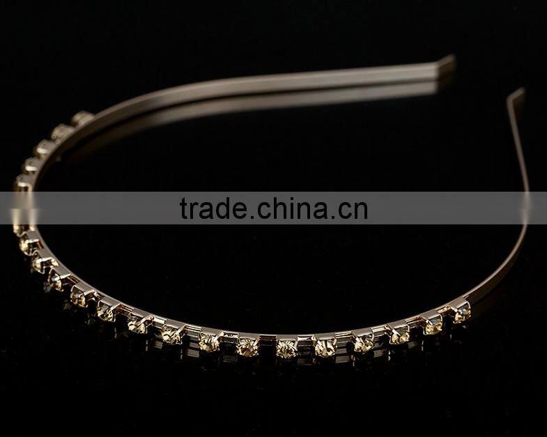 Fashion Gold Plated Spiring Metal Women Hairbands Hair Bridal Hair Accessories