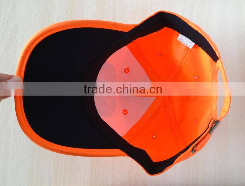 fluorescent orange safe hunter baseball cap