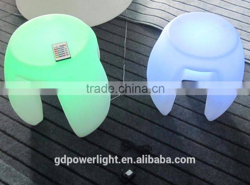 New PE plastic Stool with LED lights and remote control YXF-4340