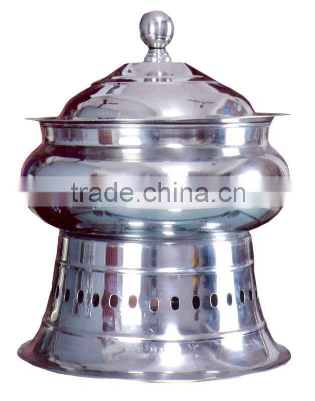 Steel Cheffing Dish, Wedding & Party utensils, food serving dish, hot keeping dish, Catering item, Hotel & Restaurant utensils