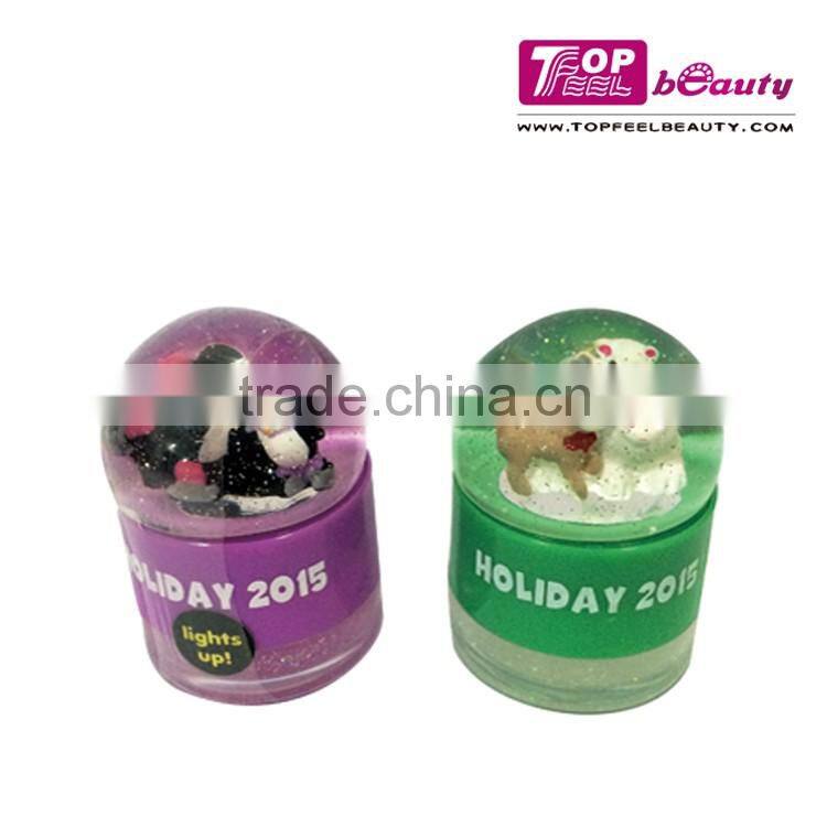 Fashion design LED light &poly material lip balm/lipgloss for kids