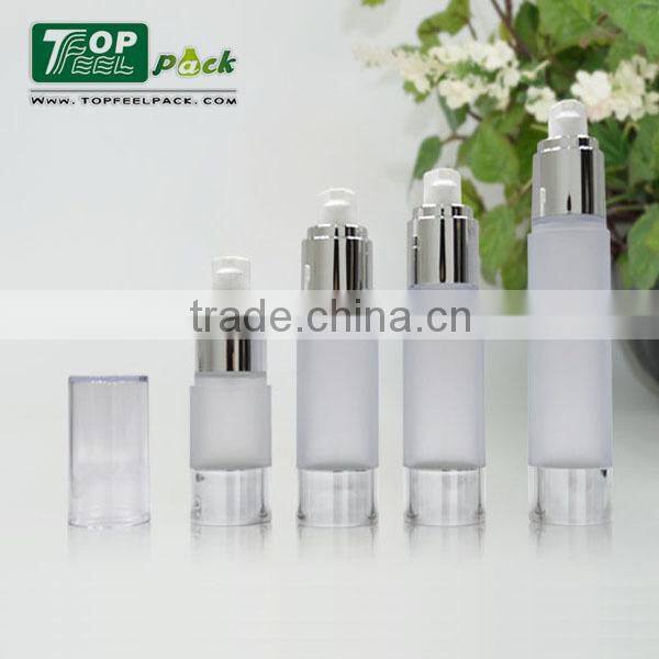 PA01 clear empty luxury china acrylic cosmetic bottle acrylic cosmetic airless bottle AS airless pump bottle for lotion