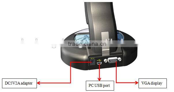 USB+VGA Port HS5500C digital Visualizer high resolution 5 Mega Portable document camera low price