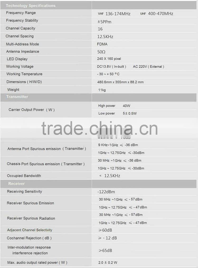 F-1000 Vhf Linear Amplifier Walkie Talkie Intercom Interphone Repeater