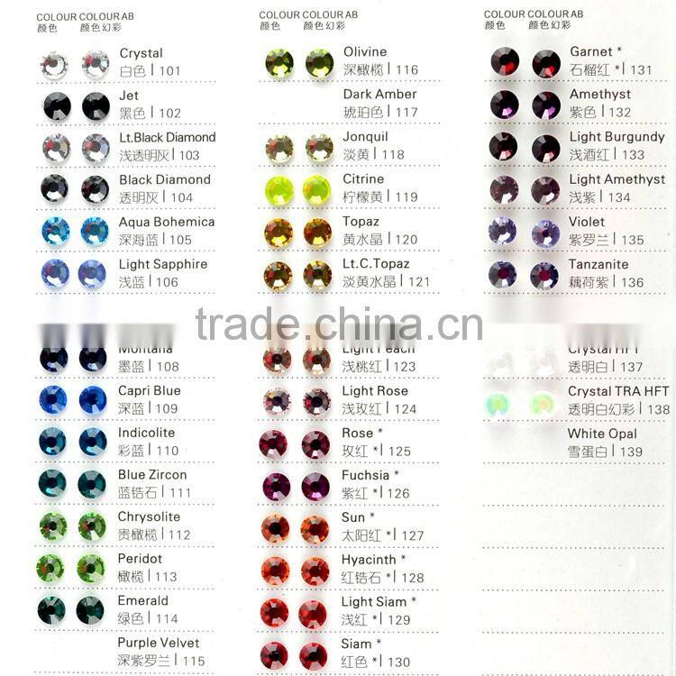 Best Quality DMC Iron-on Strass Stone, Hotfix Strass Stone, DMC Heat-transfer Rhinestones Crystals